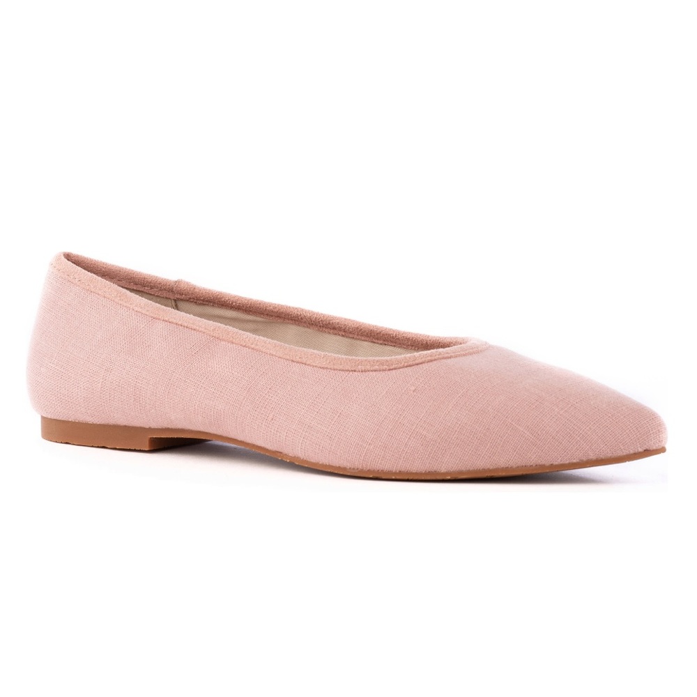 Seychelles Seychelle Back East Flat In Rose Linen Color Size 8.5 - New W/OUT Box